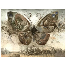 Mariposa Animal Diamond Art Full Drill Bordado Mosaico Lagarto Decoración de la habitación