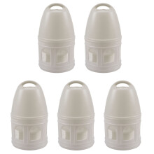 5X OdstrÃ¡niteÄ¾nÃ¡ biela plastovÃ¡ napÃ¡jaÄka s rukovÃÅou pre holuby VtÃ¡Äie potreby 29 cm x 17 cm