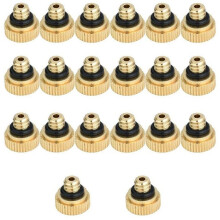20Pcs / Set Messing Misting Düsen Mister Wasser Sprinkle für Kühlsystem