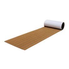 6mm selbstklebende EVA Schaumstoff Teakblatt Marine Boot Yacht synthetisches Decking Schaumstoff Bodenbelag braun 240x45cm
