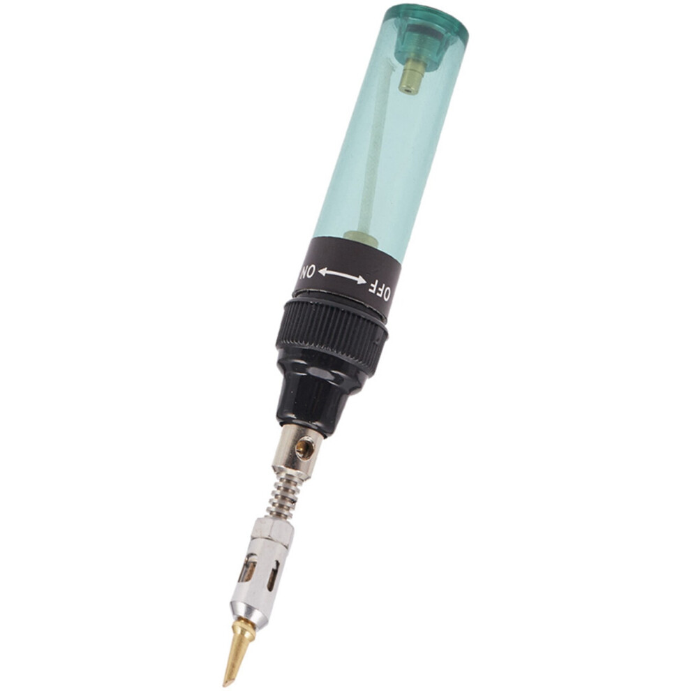 Tlily Cordless Torch Soldering Iron Mt-100 Butane Gas Soldering Iron Pen(Green) Green