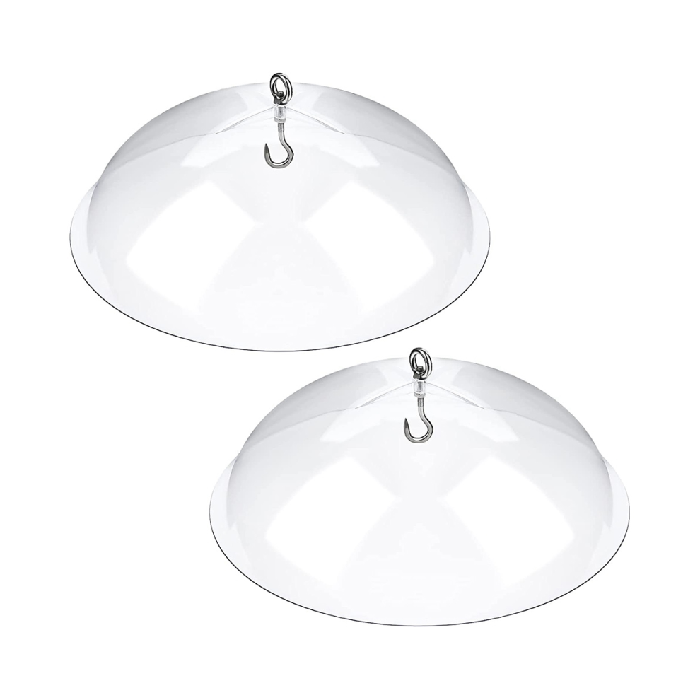 2 Pack Bird Feeders Protective Cover,Dome Protective Dome,Rain Protective Cover for Hanging Bird Feeders for Garden