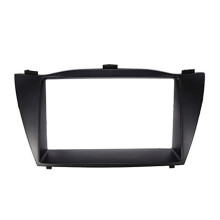 Panneau de façade d'autoradio 2DIN pour IX35 2010+ - cadre d'installation 178x102 mm ABS noir