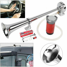 150db Chrome Super Loud Single Trumpet Horn Truck Lorry Boat Train