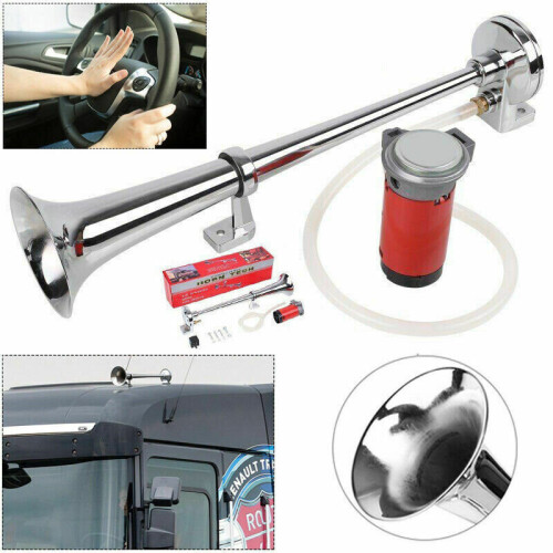 150db Chrom Super Laute Einzeltrompete Horn LKW Boot Zug
