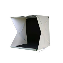 40cm LED-Lichtkasten Fotografie Portable Zelt Beleuchtung Würfel (schwarz)