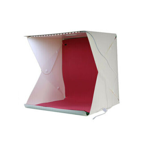 40cm LED Light Box Photography Portable Tent Lighting Cube (RED)