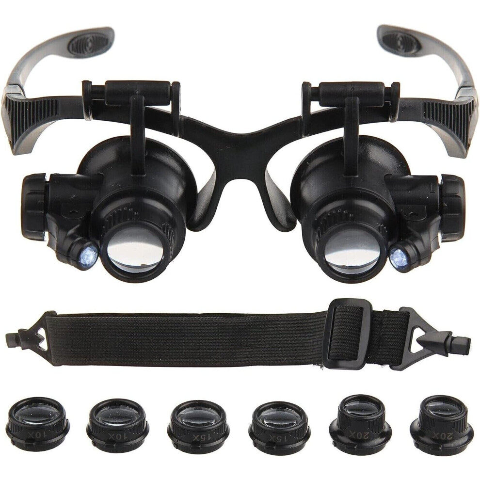 25X Vergrootglas Op Hoofd, Vergrootglas Horloge Reparatieset-image