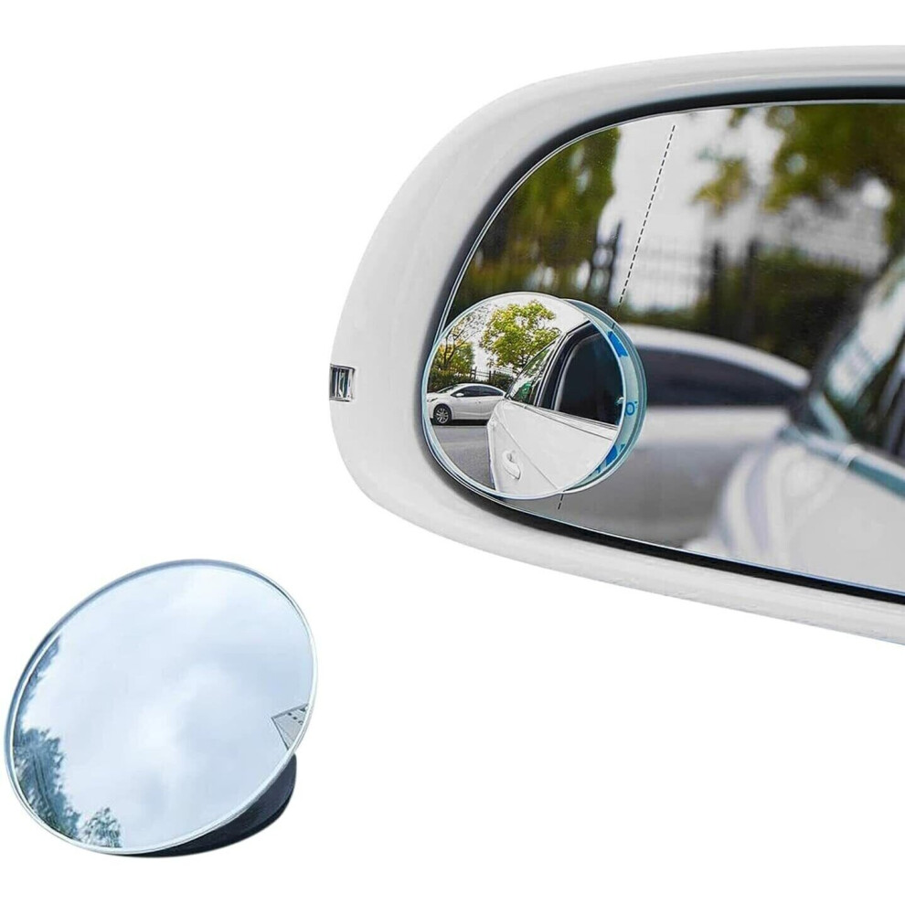 Car Blind Spot Mirror Adjustable Angle 360 Rotation Convex Rear View 368982705727