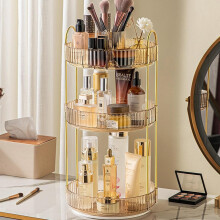 Makeup JÃrjestÃjà Suuri 360 pyörivà kosmetiikka sÃilytyslaatikko Display Stand