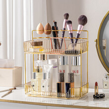 2 Tier Cosmetic Makeup Holder varastointi hylly Countertop Organizer Stand