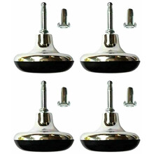 4x Meubelpootjes Bed Glijders Castor & Inzetstuk Voor Divan Sofa Stoel