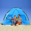 ezi-tach Pacific Breeze Easy Setup Beach Tent Deluxe XL com chÃo extensÃvel 1