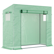 Invernadero para plantas con puerta enrollable