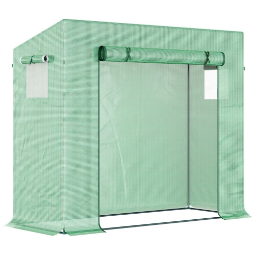 Invernadero para plantas con puerta enrollable