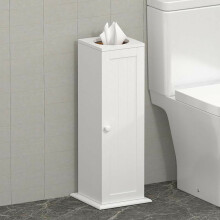 Bathroom Wood Bathroom Toilet Paper Holder Free Standing Cupboard