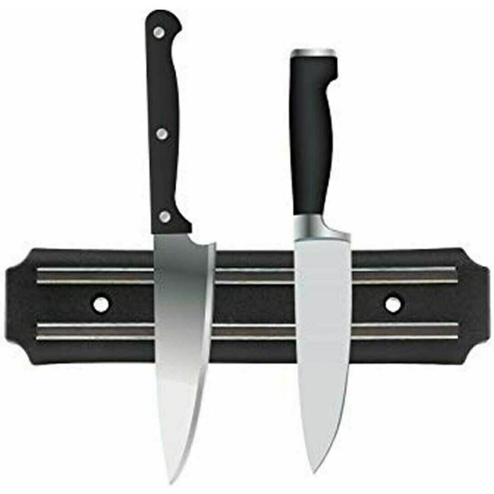KNIFE RACK MAGNETIC UTENSIL KITCHEN WALL MOUNT HOLDER 20 CM STORAGE