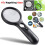 3 LED Licht 45X Handheld Leselupe Glaslinse Schmucklupe 1