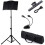 Atril Ajustable Para Orquesta TrÃpode Con Luz LED Bolsa Clip 1