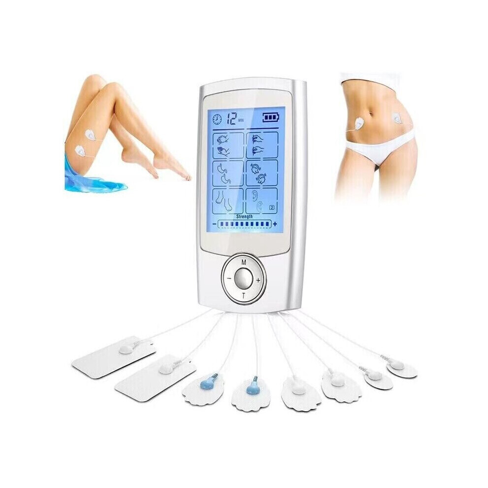 Ezi-Tech Rechargeable Tens Machine Digital Therapy Full Massager Pain Relief