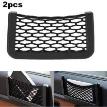 2x Auto, Van, LKW Netzhalter Tasche Netz Mesh Lagerung elastisch Telefon/Geldbörse