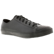 (Black, 9 (Adults')) Shoes For Crews Trainers Mens Unisex delray Leather Lace Up black UK Size