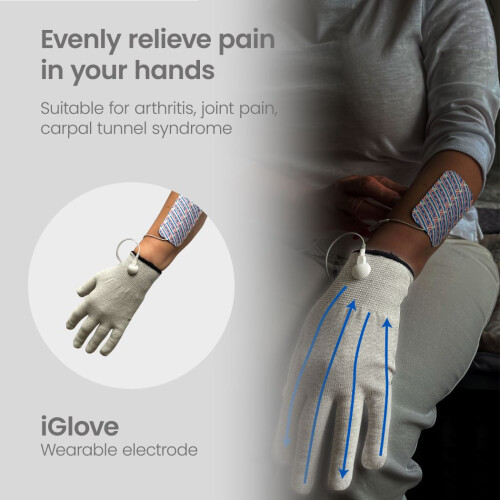 (Medium) Perfect TENS Pain Relief + iGlove 2