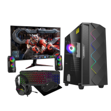 Diamond Black Gaming PC Bundle i5 16GB RAM 1TB+ 256GB SSD GT1030 4GB + Speakers