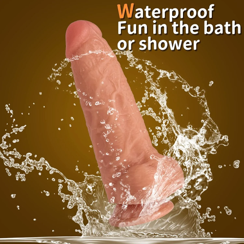 8.2-Inch Realistic Suction Cup Dildo with Dual-Density Silicone Design 1