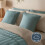 Silentnight (Cushion, Blue) Silentnight Supersoft Quilted Cushion or Bedspread 3