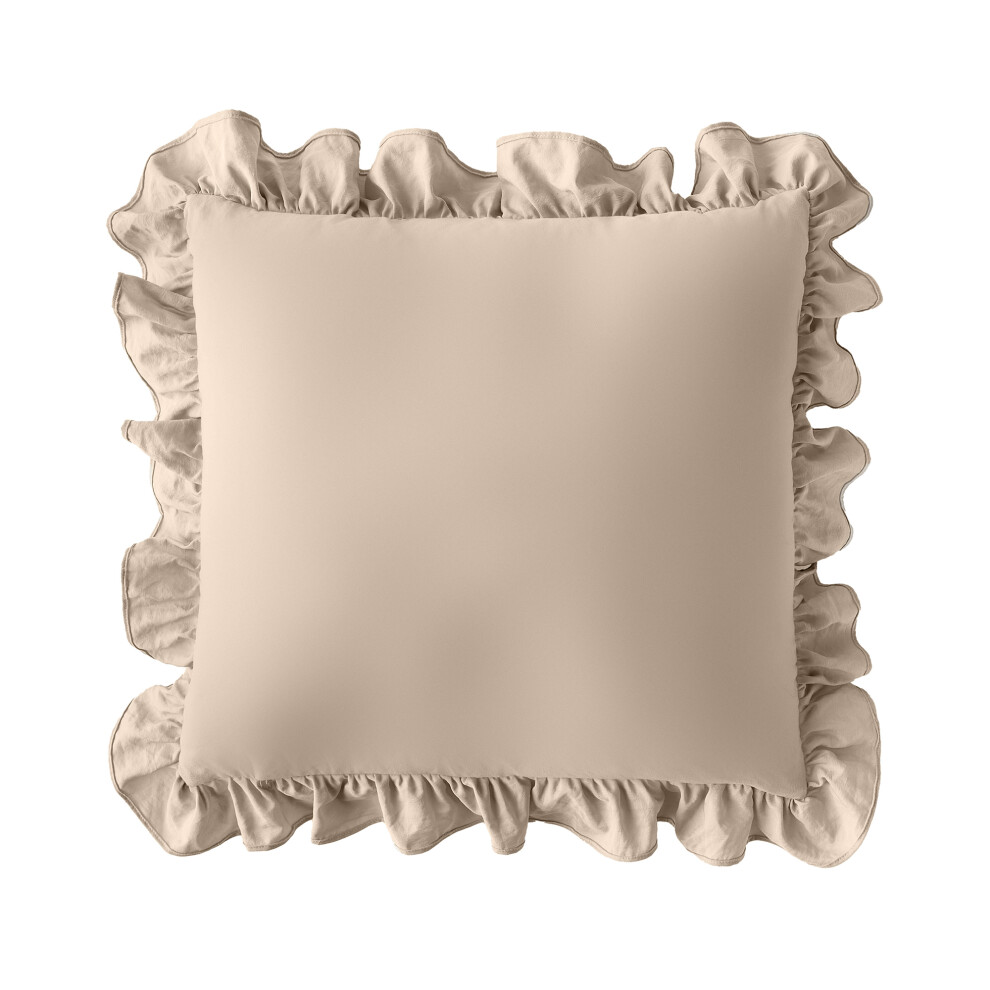 (Natural) Silentnight Supersoft Quilted Cushion With Soft Touch Cover 45x45cm Comfy Decor