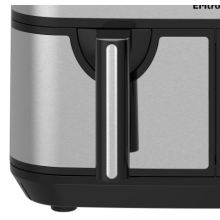 EMtronics 9L Double Basket Air Fryer Drawer 1 (Left) - Stainless Steel