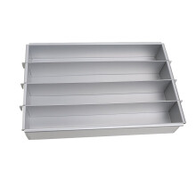 Battenberg Battenberg-Kuchenform, handelsübliches Gewicht Eloxiertes Aluminium, Silber A
