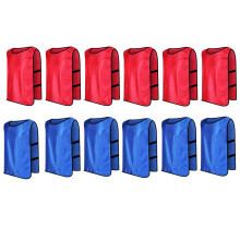 12 Pack Dodgeball Game Vests Futbalové tréningové dresy Tréningová vesta pre dospelých pre vnútorné vonkajšie ihrisko XL