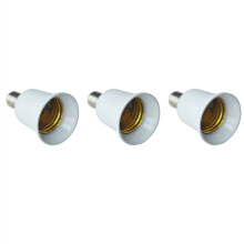 3X E14 naar E27 verlengen Base LED CFL Light Bulb Lamp Adapter Converter Schroef Socket