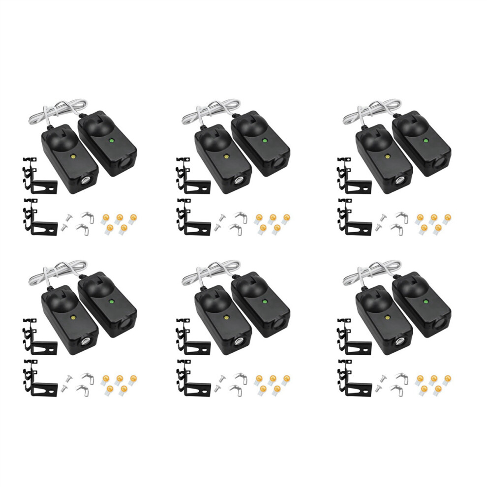 12Pcs Garage Door Opener Safety Sensor Beam Eyes Fit for Sears with Brackets