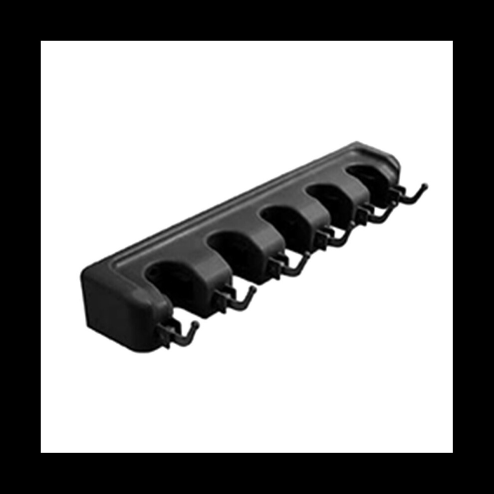 Mop and Broom Holder Wall Mount Heavy Duty Broom Holder or Home Garden Garage and Storage Room Tool Organizer Black