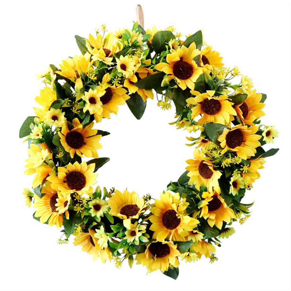 Artificial Sunflower Wreath Springtime All Year Around Flower