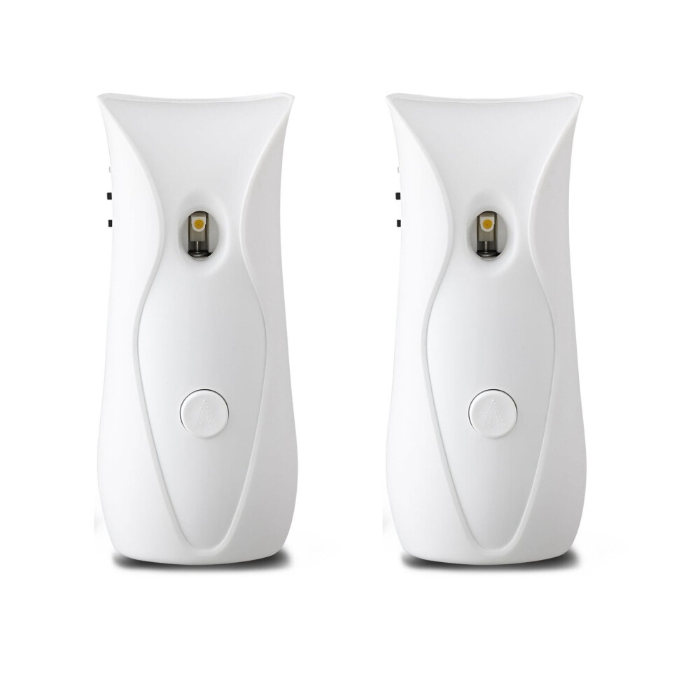 2X Automatic Air Freshener Dispenser Bathroom Timed Air Freshener Spray Wall Mounted, Automatic Scent Dispenser for Home