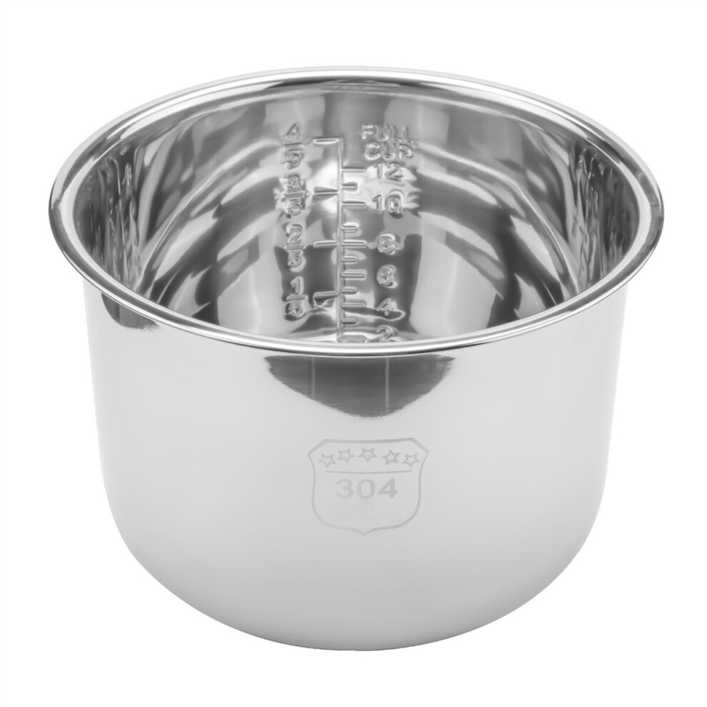 6L Pressure Cooker Inner Pot Rice Pressure Cooker Liner Stainless Steel Inner Pot Pressure Cooker Liner