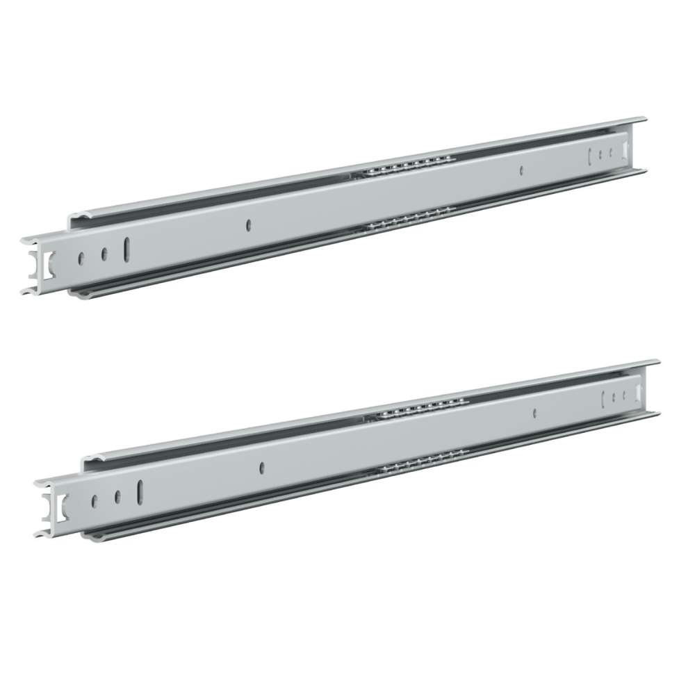 Pair Ball Bearing Cabinet Drawer Runner Pr 438mm Draw Depth for 27mm