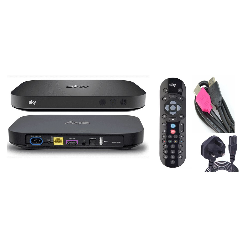 SKY Q MINI TV BOX INCLUDES SKY Q VOICE REMOTE HDMI AND POWER CABLE
