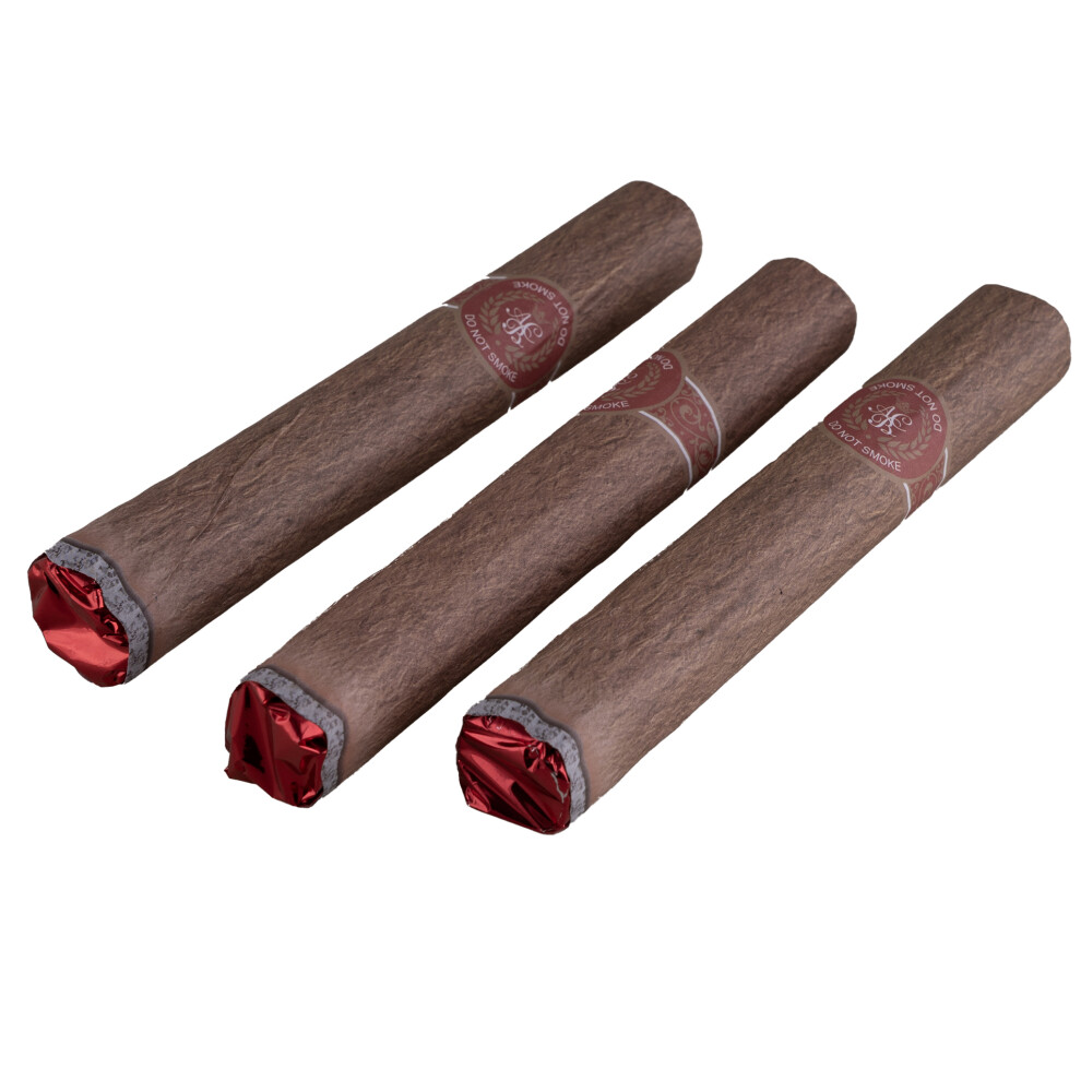 Funny Fashion 3 X Jumbo Fake Cigars Brown