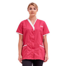 (Rosetta, XL) Women's Poly Cotton Asymmetric V Neckline Tunic