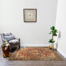 (120 x 170 cm- Small Area Rug Carpet Living Room Bedroom, Majestic Cashmere) Non Slip Rugs Living Room Traditional Carpet Rug