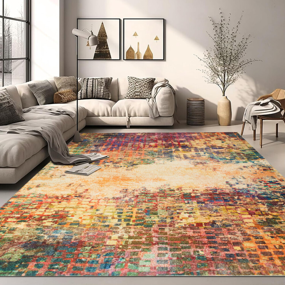 Aspire Homeware (200 X 290 Cm- Extra Large Rug Bedroom Living Room/Traditional Carpet, Vibrant Cashmere) Non Slip Rugs Living Room Traditional Carpet Rug Multicoloured