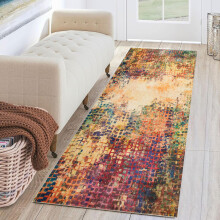 (80 x 150 cm- Large Floor Rug Carpet Runner, Vibrant Cashmere) Non Slip Rugs Living Room Traditional Carpet Rug