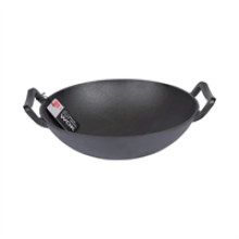 School of Wok 12 Inch/30cm Cast Iron Wok - Black