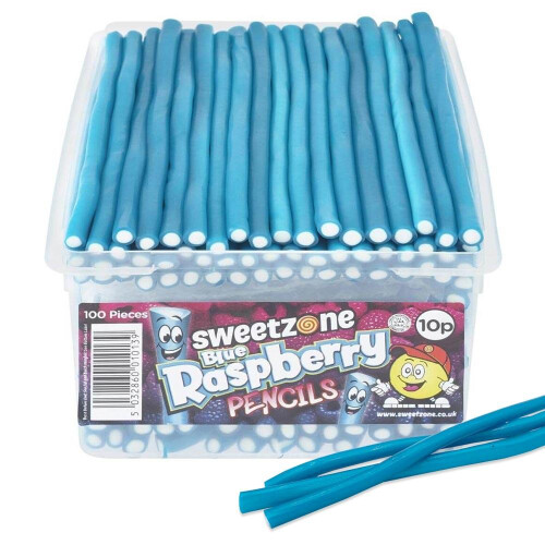 Phoenix Sweetzone Blue Raspberry Pencils 1.1KG Tub - blue raspberry flavour
