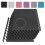 (Black, 8Pcs (32 sq.ft)) Gym Floor Mat Eva Foam Exercise Interlocking Tiles 3